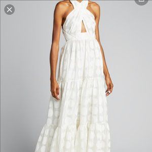 ULLA JOHNSON Fontaine Printed Cross-Front Gown